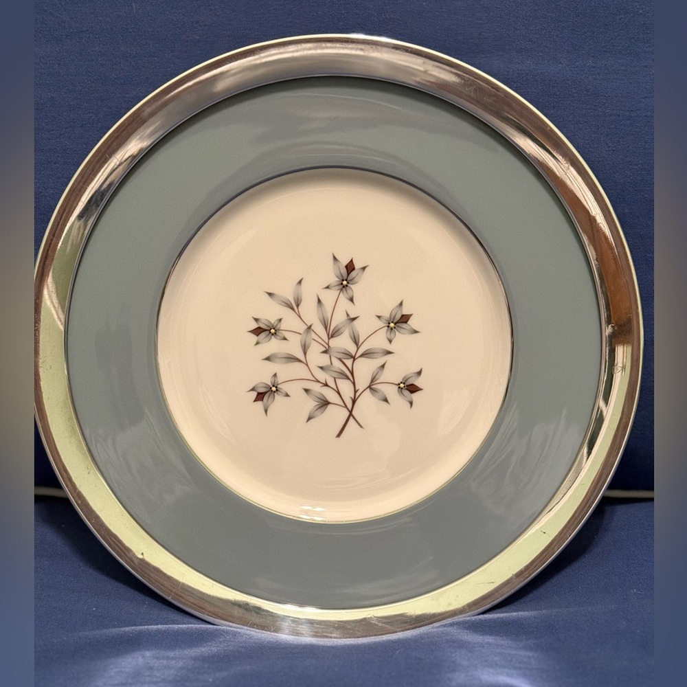 Lenox Kingsley Sterling Silver Rimmed Plate- RARE